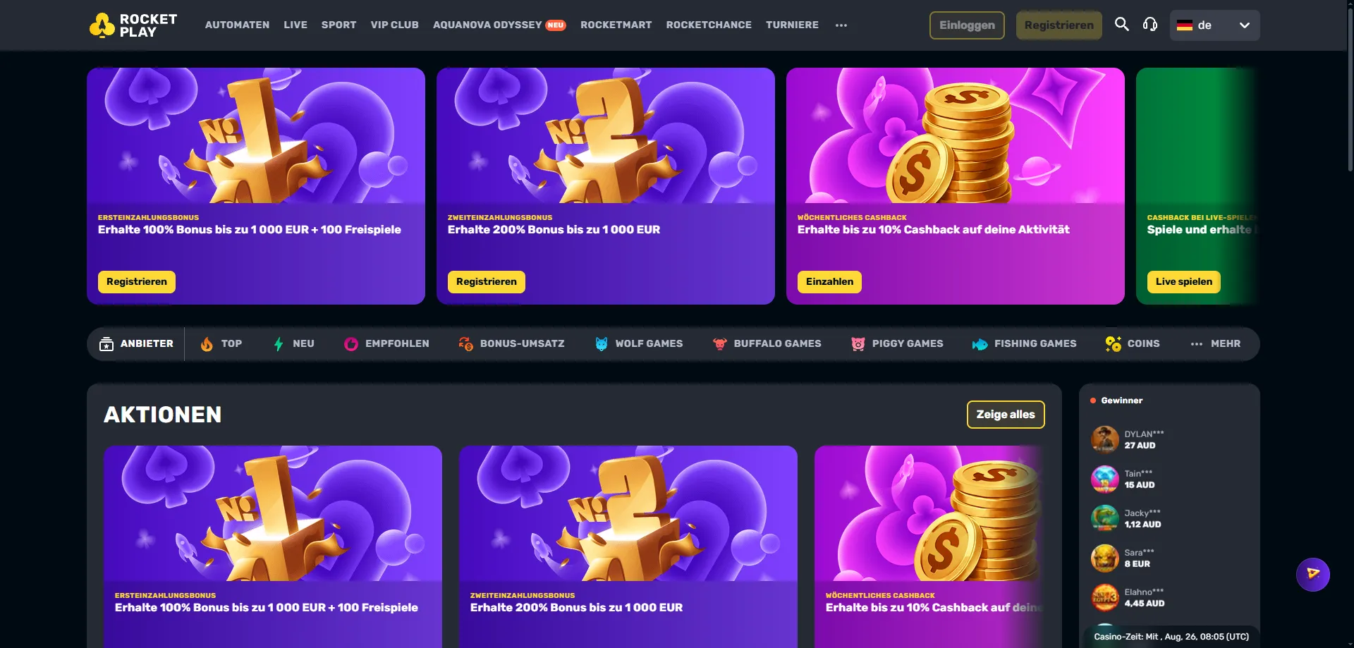 Rocketplay Casino online real money games and sports betting Australia